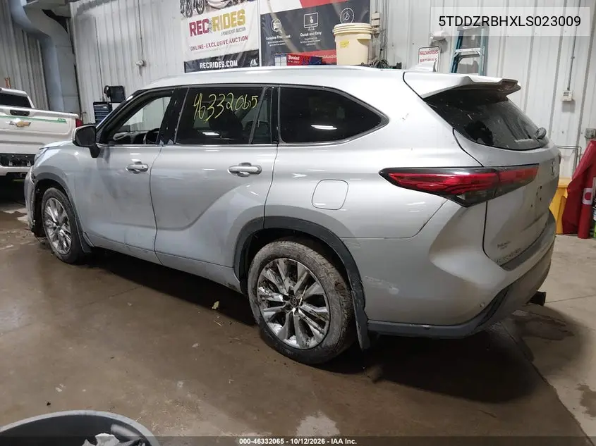 2020 TOYOTA HIGHLANDER VIN 5TDDZRBHXLS023009 — фото 3