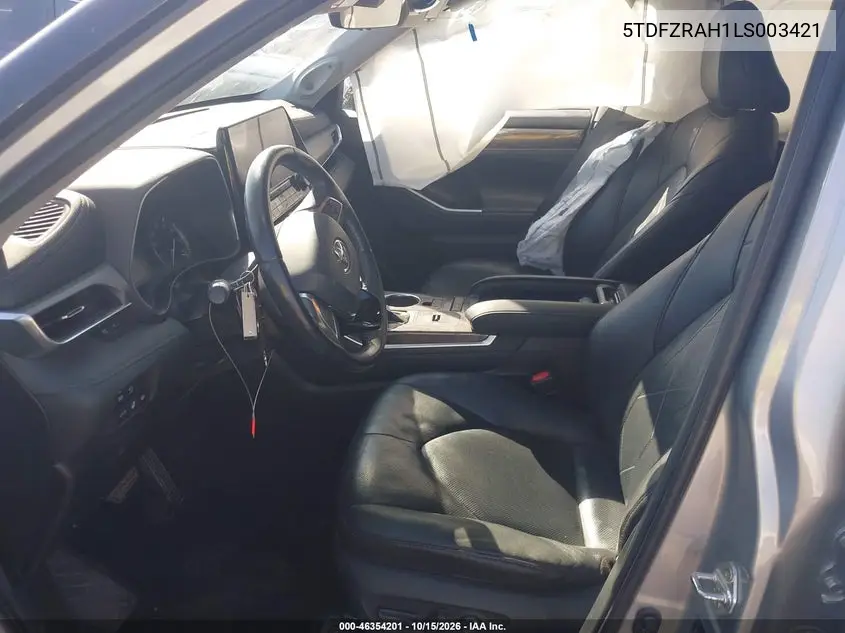 2020 TOYOTA HIGHLANDER VIN 5TDFZRAH1LS003421 — фото 5