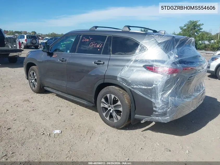 2021 TOYOTA HIGHLANDER VIN 5TDGZRBH0MS554606 — фото 3