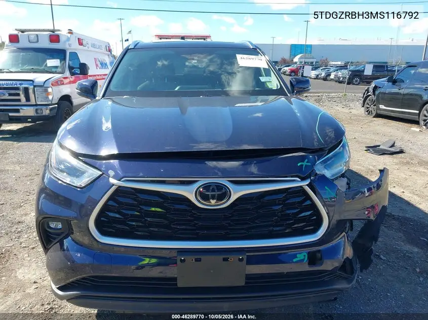 2021 TOYOTA HIGHLANDER VIN 5TDGZRBH3MS116792 — фото 12