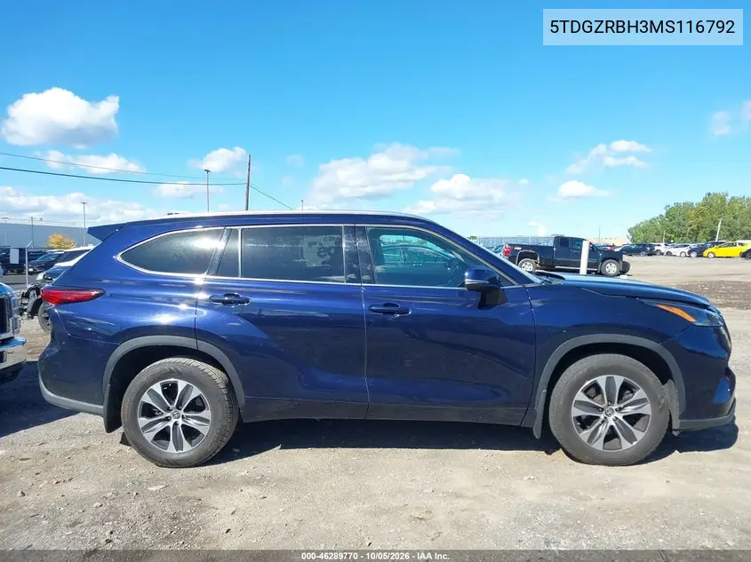 2021 TOYOTA HIGHLANDER VIN 5TDGZRBH3MS116792 — фото 13