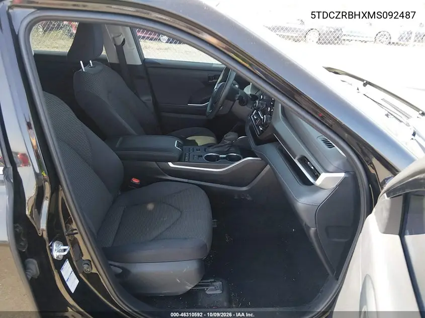 2021 TOYOTA HIGHLANDER VIN 5TDCZRBHXMS092487 — фото 5