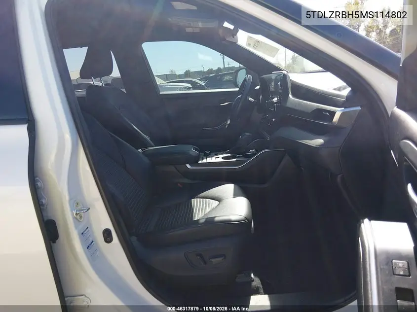 2021 TOYOTA HIGHLANDER VIN 5TDLZRBH5MS114802 — фото 5