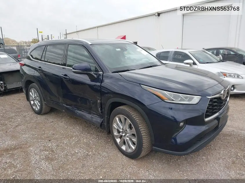 TOYOTA HIGHLANDER 2022, VIN 5TDDZRBHXNS563768