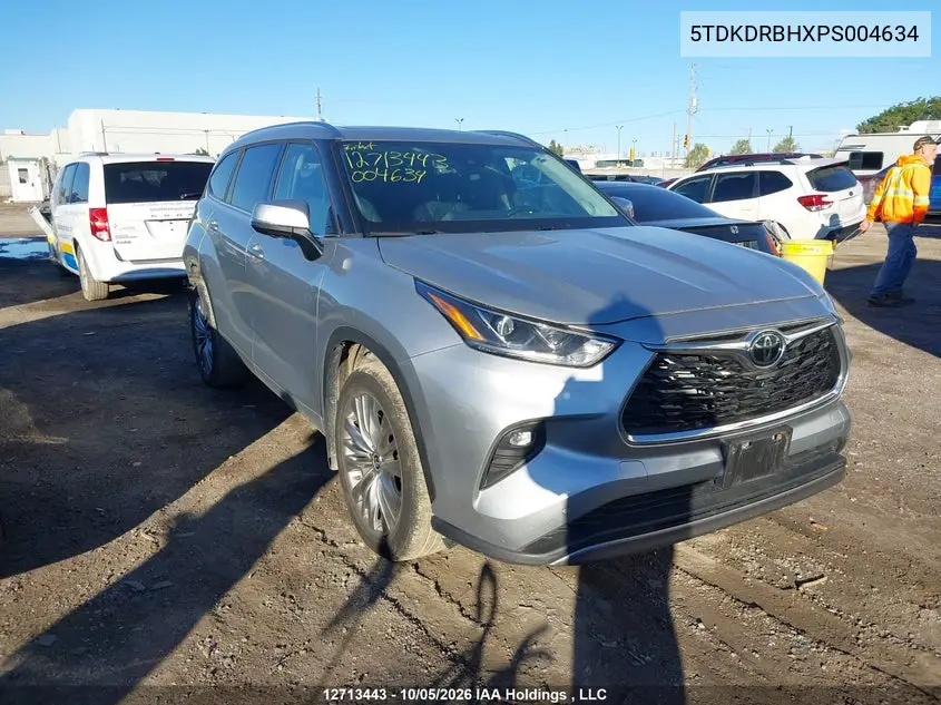 TOYOTA HIGHLANDER 2023, VIN 5TDKDRBHXPS004634