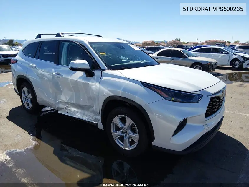 TOYOTA HIGHLANDER 2023, VIN 5TDKDRAH9PS500235