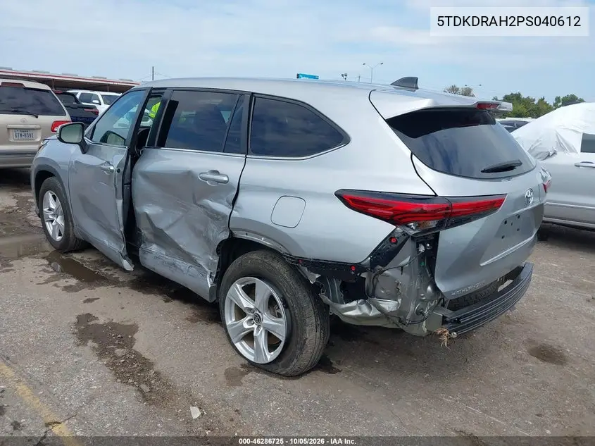 2023 TOYOTA HIGHLANDER VIN 5TDKDRAH2PS040612 — фото 3