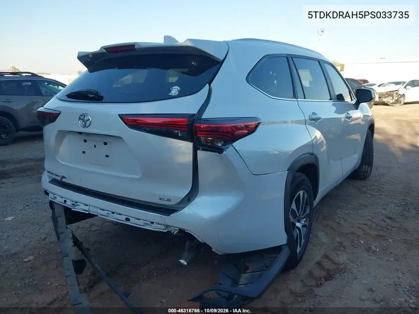 2023 TOYOTA HIGHLANDER VIN 5TDKDRAH5PS033735 — фото 4