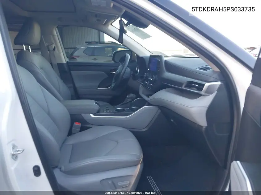 2023 TOYOTA HIGHLANDER VIN 5TDKDRAH5PS033735 — фото 5