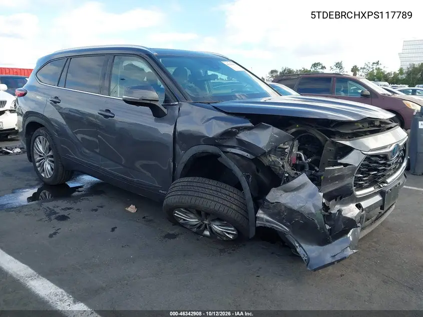 TOYOTA HIGHLANDER 2023, VIN 5TDEBRCHXPS117789
