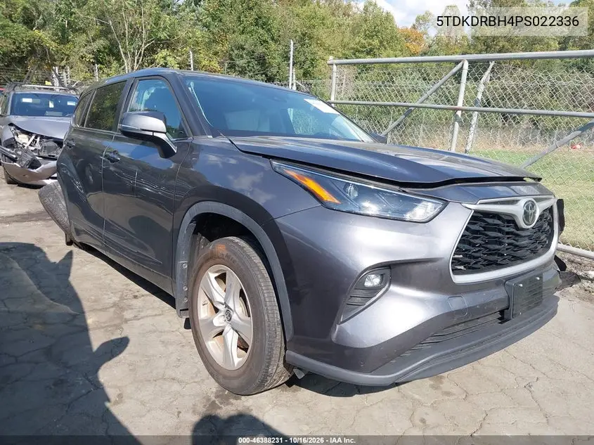 TOYOTA HIGHLANDER 2023, VIN 5TDKDRBH4PS022336