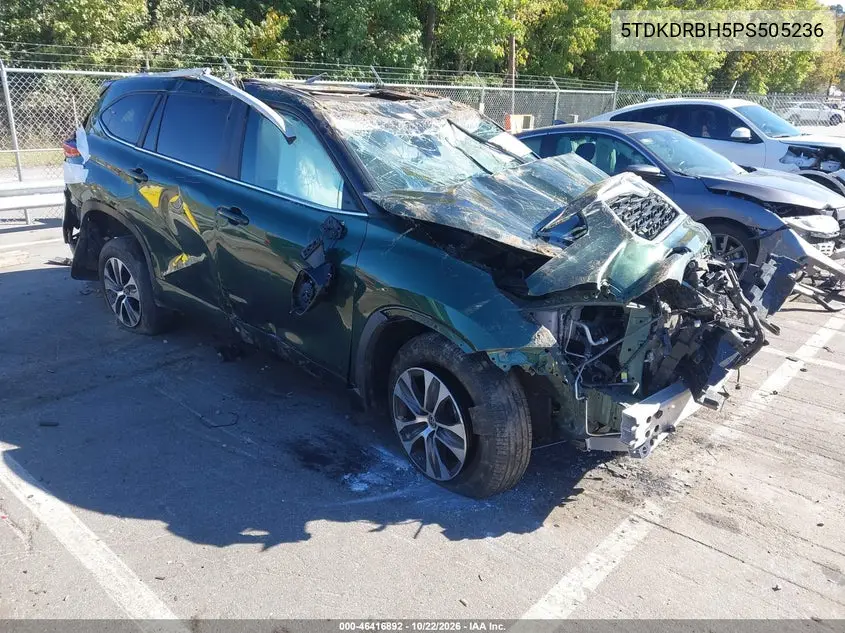 TOYOTA HIGHLANDER 2023, VIN 5TDKDRBH5PS505236