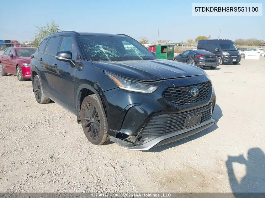 TOYOTA HIGHLANDER 2024, VIN 5TDKDRBH8RS551100