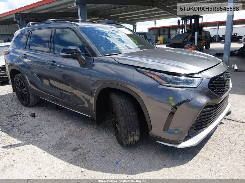 TOYOTA HIGHLANDER 2024, VIN 5TDKDRAH3RS545688