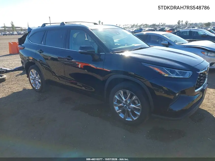 TOYOTA HIGHLANDER 2024, VIN 5TDKDRAH7RS548786