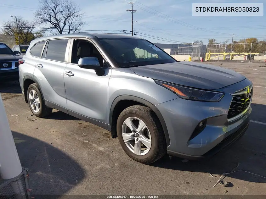 TOYOTA HIGHLANDER 2024, VIN 5TDKDRAH8RS050323