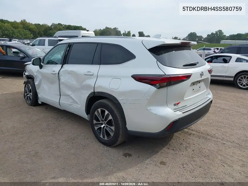 2025 TOYOTA HIGHLANDER VIN 5TDKDRBH4SS580759 — фото 3