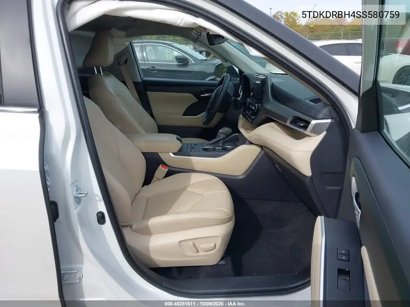 2025 TOYOTA HIGHLANDER VIN 5TDKDRBH4SS580759 — фото 5