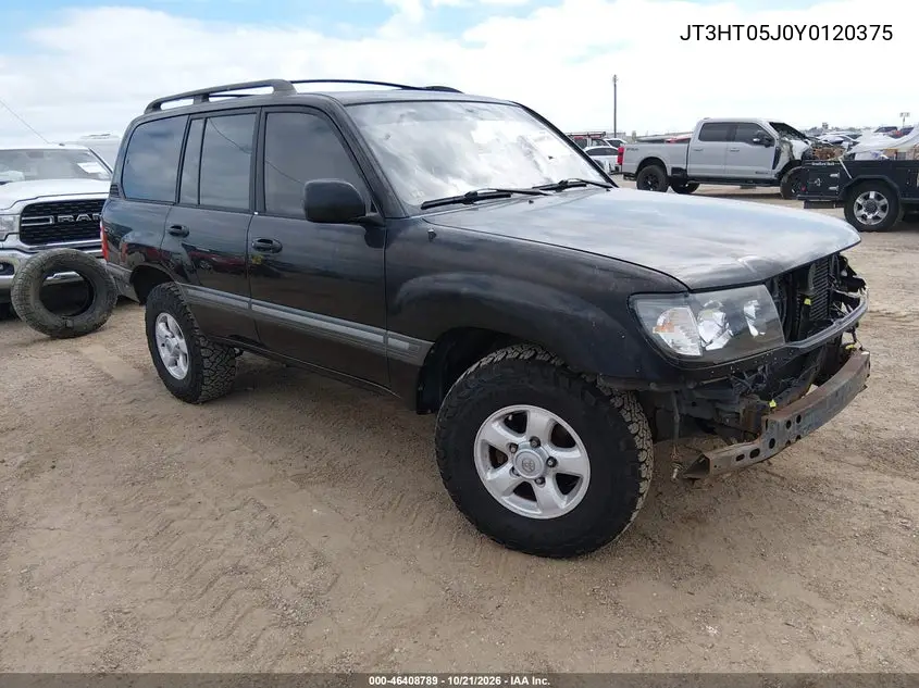 TOYOTA LAND CRUISER 2000, VIN JT3HT05J0Y0120375