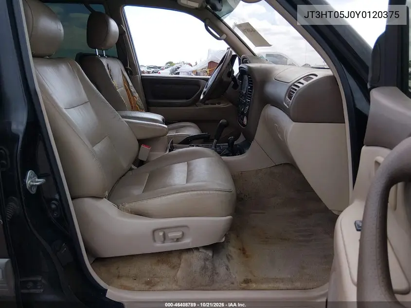 2000 TOYOTA LAND CRUISER VIN JT3HT05J0Y0120375 — фото 5