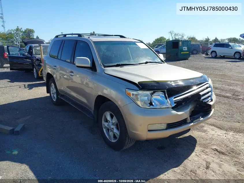 TOYOTA LAND CRUISER 2008, VIN JTMHY05J785000430