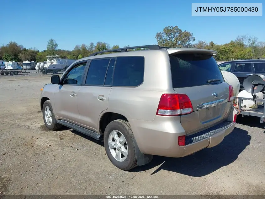 2008 TOYOTA LAND CRUISER VIN JTMHY05J785000430 — фото 3
