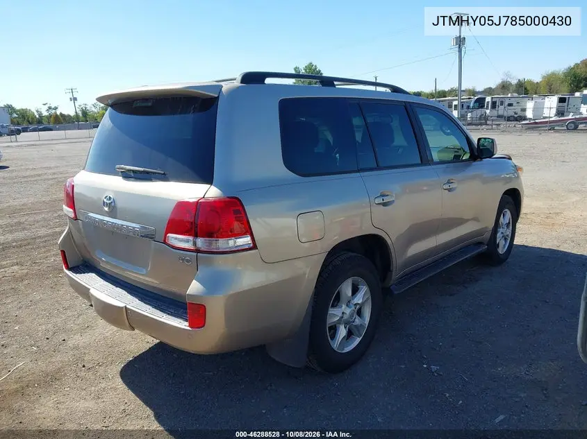 2008 TOYOTA LAND CRUISER VIN JTMHY05J785000430 — фото 4