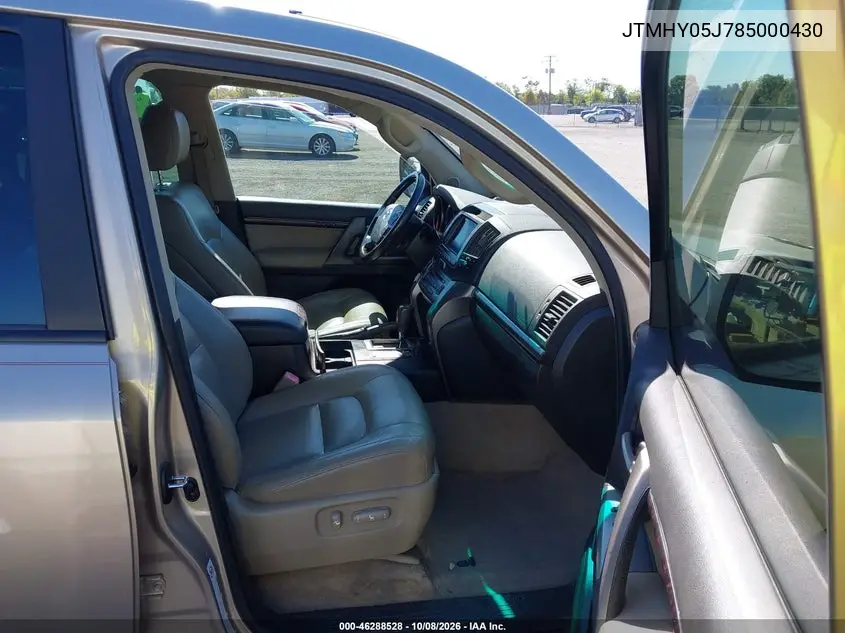 2008 TOYOTA LAND CRUISER VIN JTMHY05J785000430 — фото 5