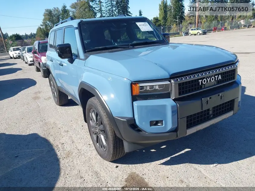TOYOTA LAND CRUISER 2026, VIN JTEABFAJ7TK057650