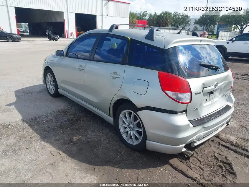 2003 TOYOTA MATRIX VIN 2T1KR32E63C104530 — фото 3
