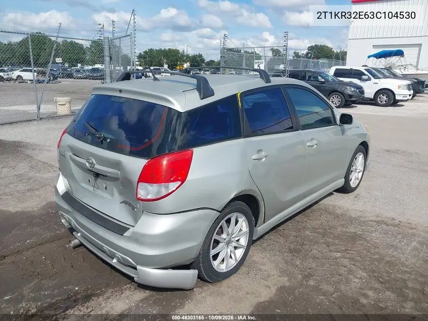 2003 TOYOTA MATRIX VIN 2T1KR32E63C104530 — фото 4