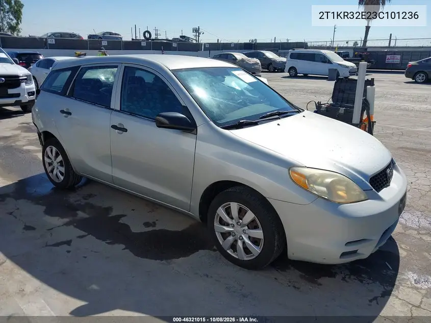 TOYOTA MATRIX 2003, VIN 2T1KR32E23C101236