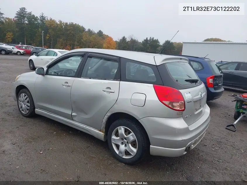 2003 TOYOTA MATRIX VIN 2T1LR32E73C122202 — фото 3