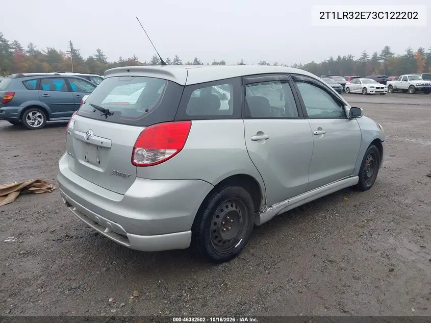 2003 TOYOTA MATRIX VIN 2T1LR32E73C122202 — фото 4
