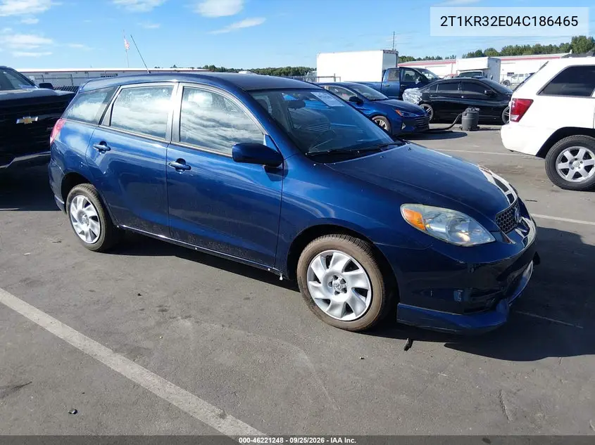 TOYOTA MATRIX 2004, VIN 2T1KR32E04C186465