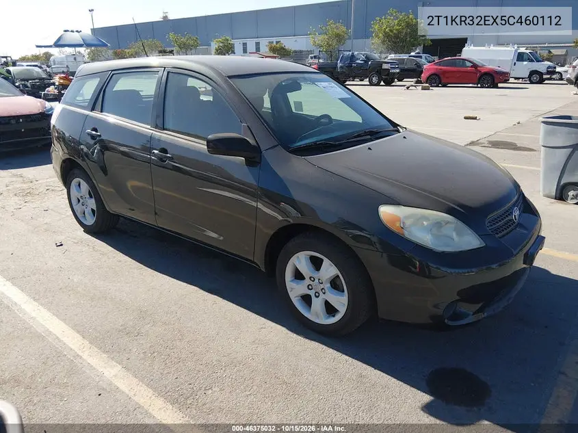 TOYOTA MATRIX 2005, VIN 2T1KR32EX5C460112