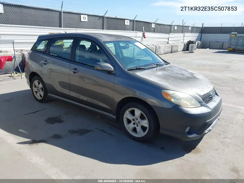 TOYOTA MATRIX 2005, VIN 2T1KR32E35C507853