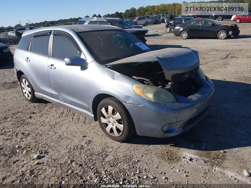 TOYOTA MATRIX 2005, VIN 2T1KR32EX5C499136