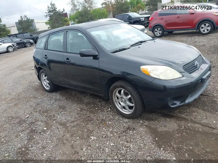 TOYOTA MATRIX 2005, VIN 2T1KR32E65C476923