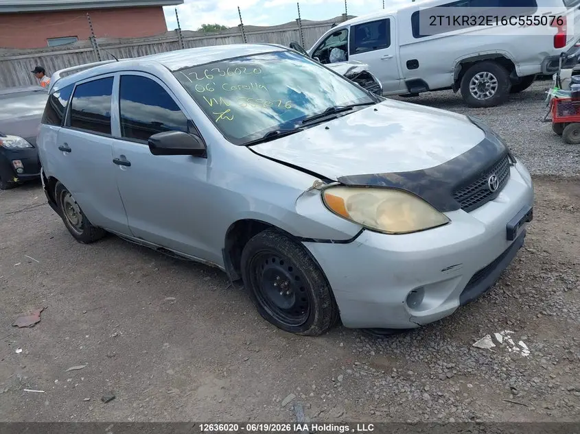 TOYOTA MATRIX 2006, VIN 2T1KR32E16C555076