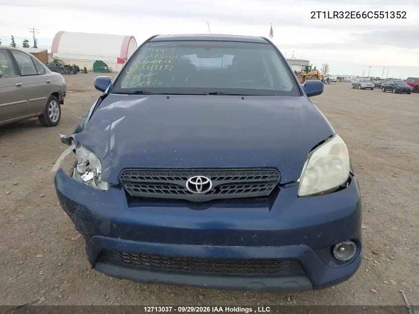2006 TOYOTA MATRIX VIN 2T1LR32E66C551352 — фото 13
