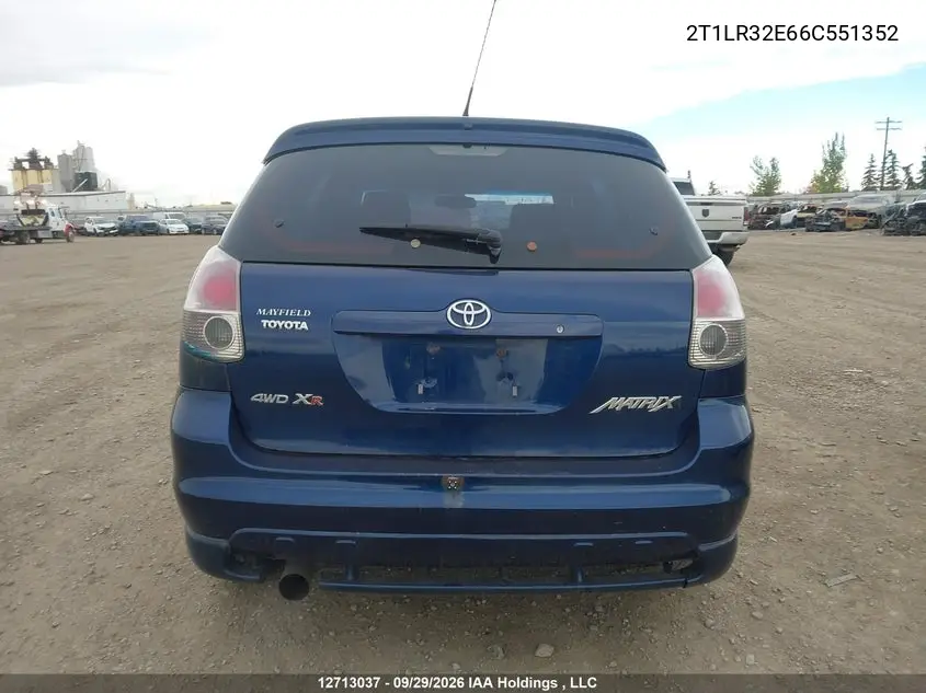 2006 TOYOTA MATRIX VIN 2T1LR32E66C551352 — фото 17