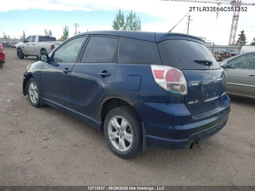 2006 TOYOTA MATRIX VIN 2T1LR32E66C551352 — фото 3