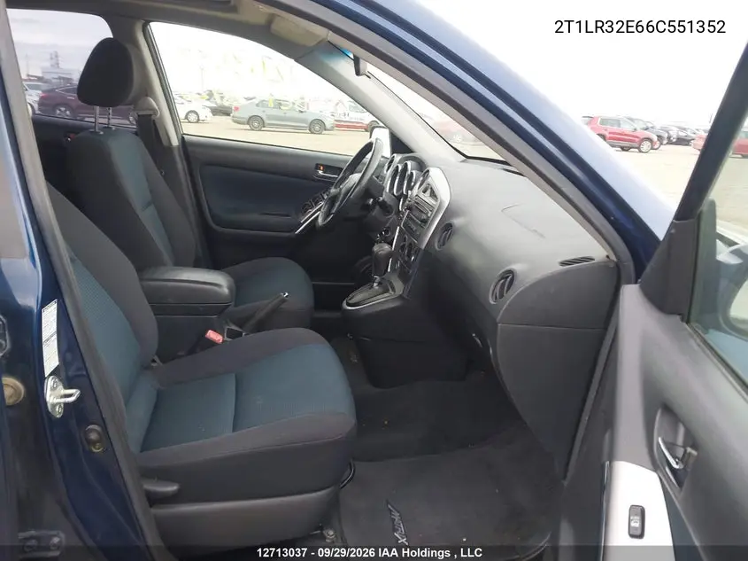 2006 TOYOTA MATRIX VIN 2T1LR32E66C551352 — фото 5