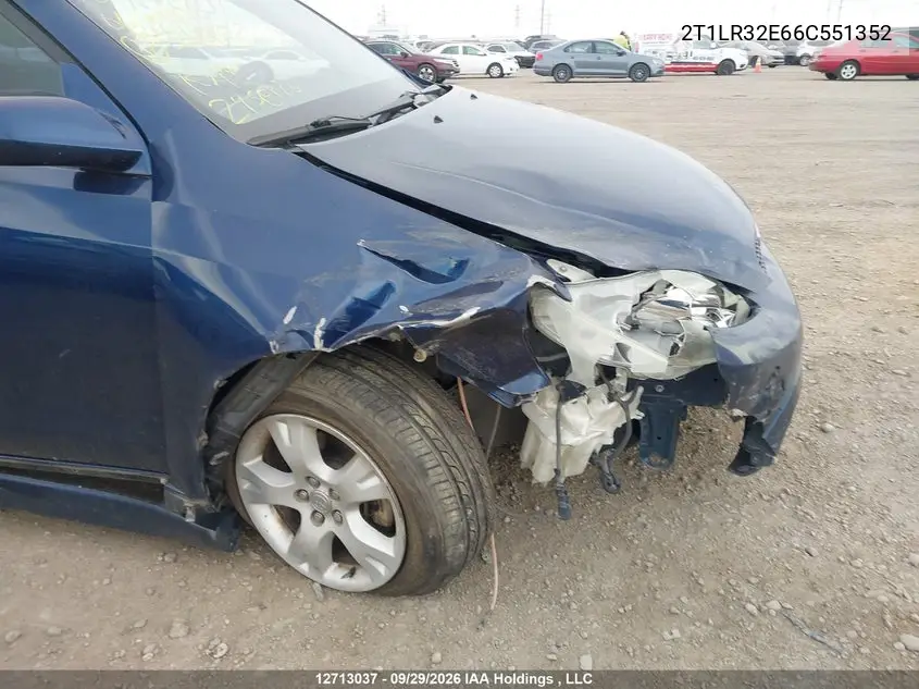 2006 TOYOTA MATRIX VIN 2T1LR32E66C551352 — фото 6
