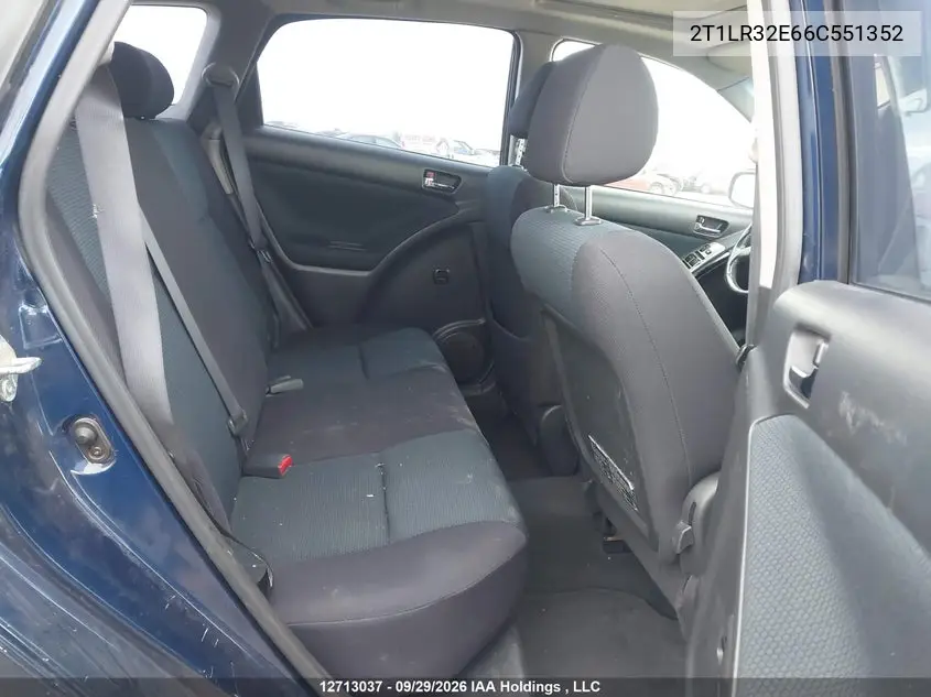 2006 TOYOTA MATRIX VIN 2T1LR32E66C551352 — фото 8