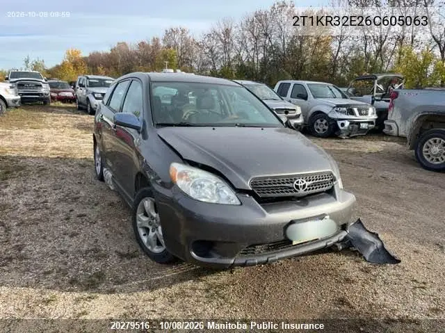 TOYOTA MATRIX 2006, VIN 2T1KR32E26C605063