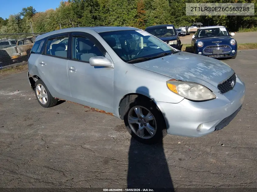 TOYOTA MATRIX 2006, VIN 2T1LR30E26C563288