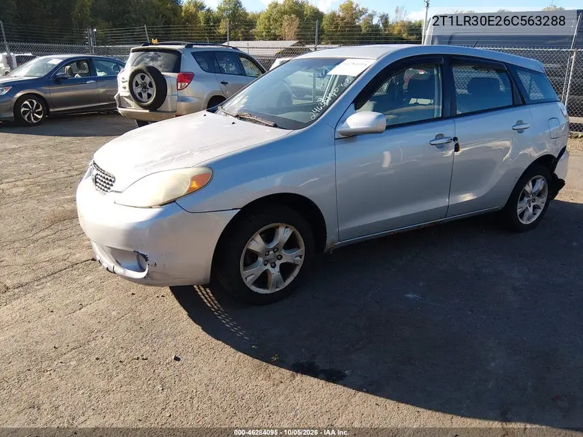2006 TOYOTA MATRIX VIN 2T1LR30E26C563288 — фото 2