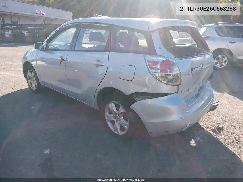2006 TOYOTA MATRIX VIN 2T1LR30E26C563288 — фото 3
